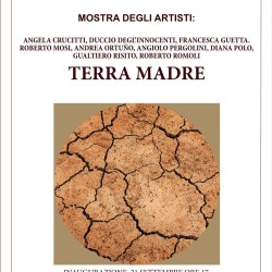 Locandina mostra Terra Madre, Società delle Belle Arti, Circolo degli Artisti Casa di Dante, Firenze, settembre- ottobre 2019